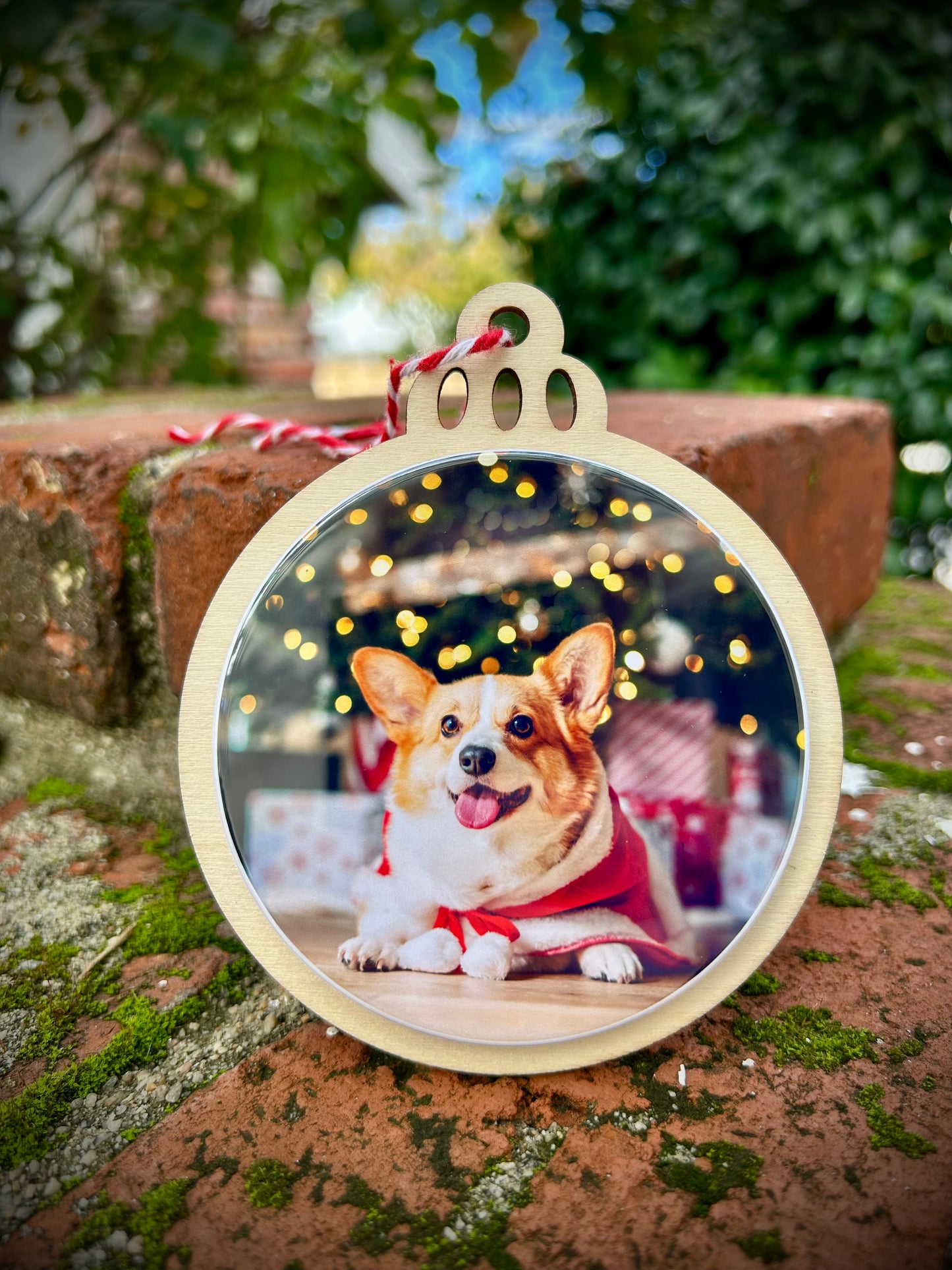 Personalized Photo Christmas Ornament – Custom Round 3.5″ Keepsake | Free Shipping